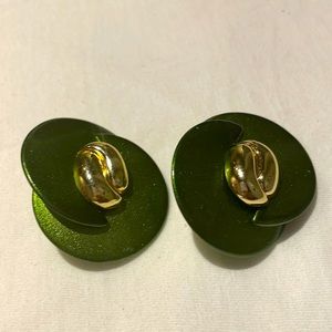 Plastic clip on earrings